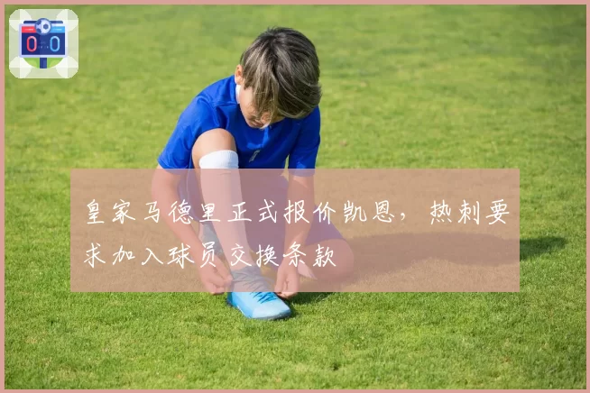 皇家马德里正式报价凯恩，热刺要求加入球员交换条款